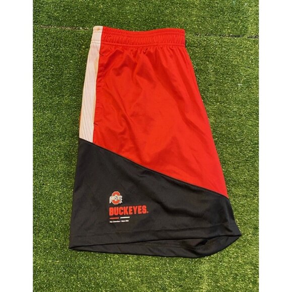 Ohio State Buckeyes short mens extra large black red nike lightweight football 4